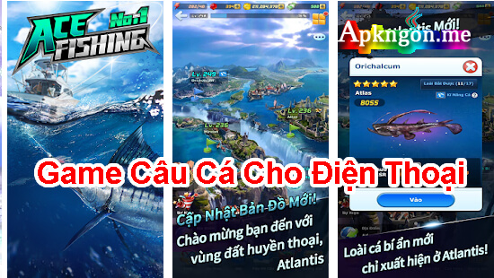 tro choi cau ca Ace Fishing - Top 7 Game Câu Cá Miễn Phí Cho Android